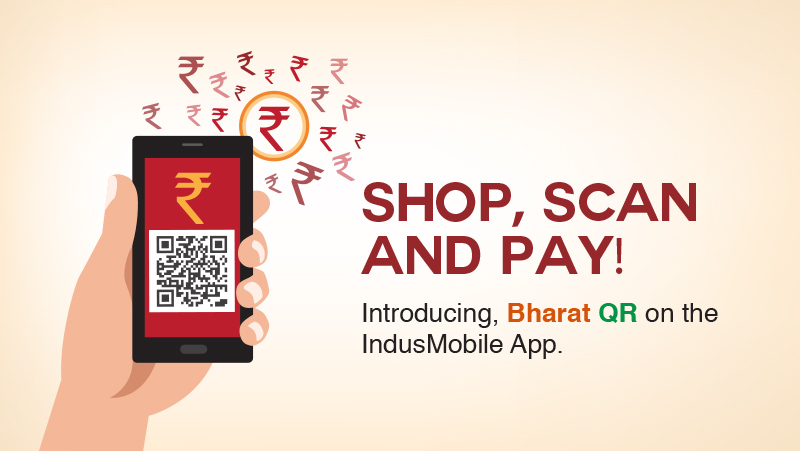 Bharat QR on IndusMobile app 