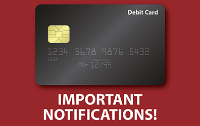 Important updates and information related to your IndusInd Bank Debit Card